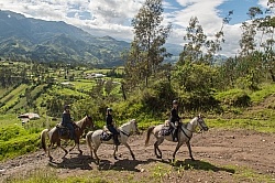 Leaving Hosteria San Jose in Sigchos
