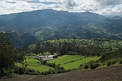 The view of  Hosteria San Jose  in Sigchos, Ecuador