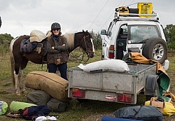 Ali and Centavito Packing for the Expedition into the High Andes