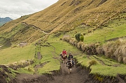 Riding in the high Andes