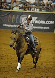 Gina Miles and Hollywood Aces  Ariat Kentucky Reining Cup