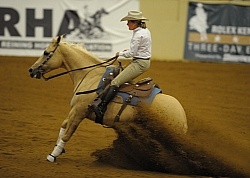 Karen O Connor and Chevy Dun It  Ariat Kentucky Reining Championship