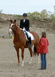Dressage Instructor at show