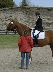 Dressage Instructor at show