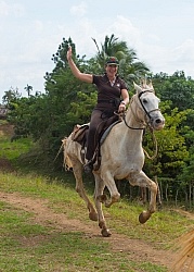 On the Trail at Finca La Guabina Havana