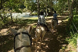 The Ride to Xunantunich with Hanna Stables