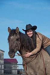 Kiger Mustang with Owner