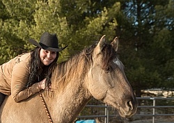 Kiger Mustang with Owner
