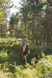Joe and Major on River Run Trail off of Dittburner Rd