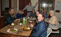 Dinner at Boundary Hut