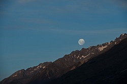 Full Moon at Boundary Hut, Wild Womens Expeditions with Adventure Horse Trekking New Zealand