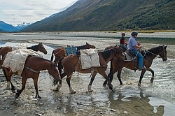 River Crossing on Ride from Boundary Hut to Dingleburn Station