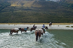 River Crossing on Ride from Boundary Hut to Dingleburn Station