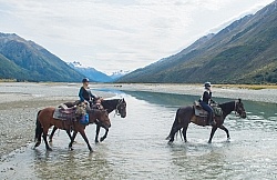 River Crossing on Ride from Boundary Hut to Dingleburn Station