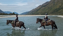 River Crossing on Ride from Boundary Hut to Dingleburn Station