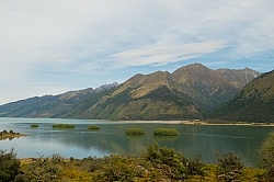 View of Lake Hawea on Ride from Boundary Hut to Dingleburn Station