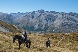 Riding in Ahuriri Conservations Area with Wild Women Expeditions and Adventure Horse Trekking New Zealand