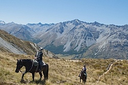 Riding in Ahuriri Conservations Area with Wild Women Expeditions and Adventure Horse Trekking New Zealand