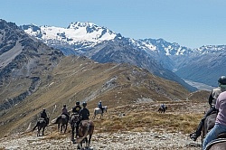 Riding in Ahuriri Conservations Area with Wild Women Expeditions and Adventure Horse Trekking New Zealand