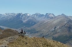 Riding in Ahuriri Conservations Area with Wild Women Expeditions and Adventure Horse Trekking New Zealand