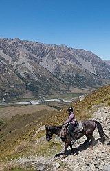 Riding in Ahuriri Conservations Area with Wild Women Expeditions and Adventure Horse Trekking New Zealand