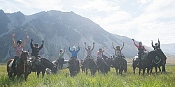 Riding in Ahuriri Conservations Area with Wild Women Expeditions and Adventure Horse Trekking New Zealand
