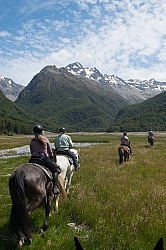 Riding in Ahuriri Conservations Area with Wild Women Expeditions and Adventure Horse Trekking New Zealand