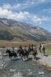 Riding in Ahuriri Conservations Area with Wild Women Expeditions and Adventure Horse Trekking New Zealand