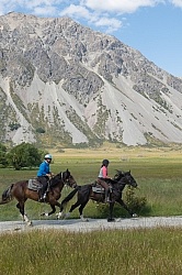 Riding in Ahuriri Conservations Area with Wild Women Expeditions and Adventure Horse Trekking New Zealand