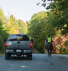 Encountering Cars While Riding on the Road