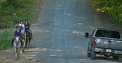 Encountering Cars While Riding on the Road