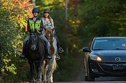 Encountering Cars While Riding on the Road