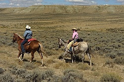 On The Trail In Wyoming with Blue Sky Sage