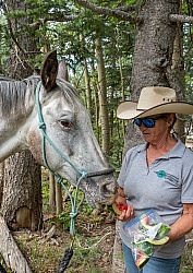 Watermelon Snack at Lunch on the Trail