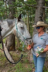Watermelon Snack at Lunch on the Trail