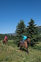 Galloping on The Lost Trail Ride
