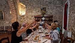 Dinner at Feudo Tudia Villa, Sicily Coast to Cost Ride, Unicorn Dinner at Feudo Tudia Villa, Sicily Coast to Cost Ride, Unicorn