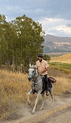 Cantering on the Coast to Coast Ride in Sicily