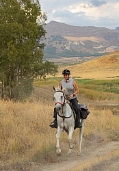 Cantering on the Coast to Coast Ride in Sicily