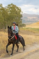Cantering on the Coast to Coast Ride in Sicily