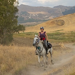 Cantering on the Coast to Coast Ride in Sicily