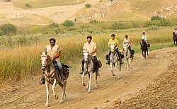 Cantering on the Coast to Coast Ride in Sicily