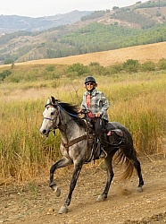 Cantering on the Coast to Coast Ride in Sicily