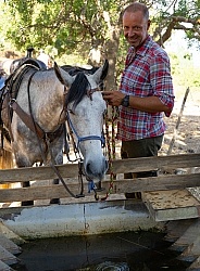 Watering the Horses on the Trail