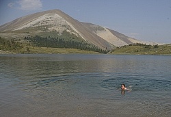 Swimming at Lost Guide Lake on the Wild Deuce Womens Retreat