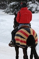 Winter Riding with Sheet