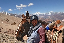 Shawn on the Crossing the Andes trip