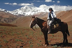 Shawn on the Crossing The Andes Trip