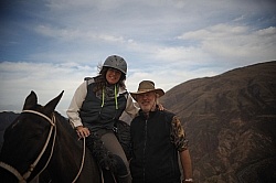 Shawn and Husband Joe  on the Salta, Argentina ride with Pioneros.