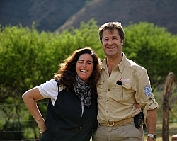 Shawn wiht Eduardo, Pioneros Owner in Salta, Argentina